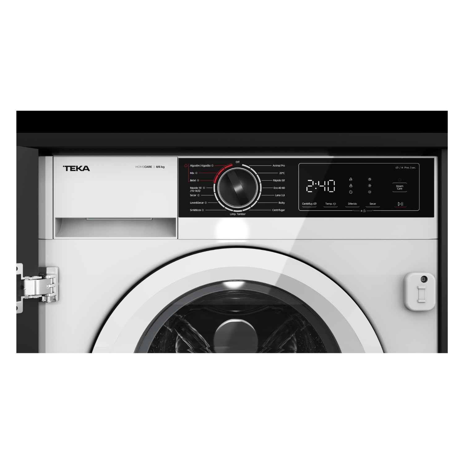 TEKA Lavadora-Secadora Integrable, Motor BLDC, 8 kg Lavado, 6 kg Secado