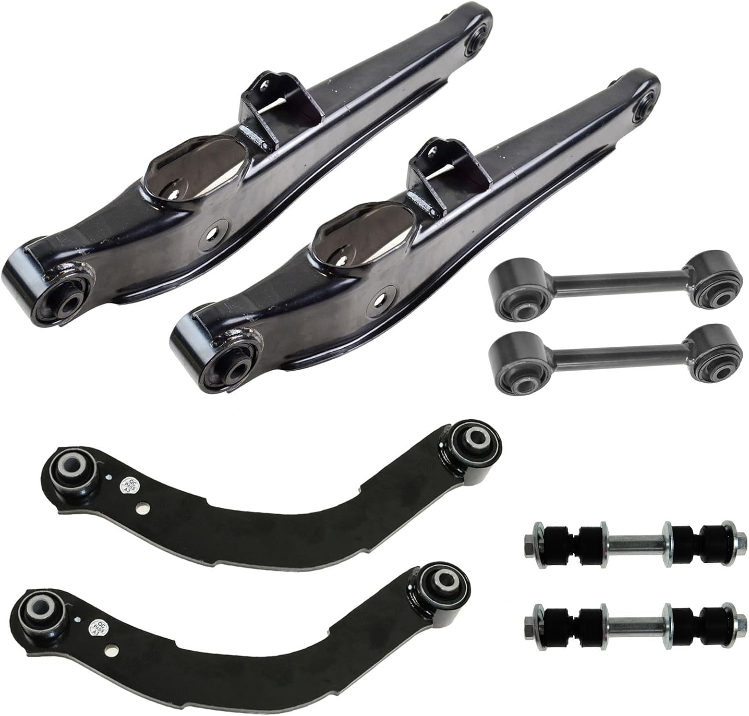 TRQ Rear Suspension Kit Control Arm Lateral Link Sway Bar Stabilizer Link Compatible with 2010-2017 Jeep Compass Patriot