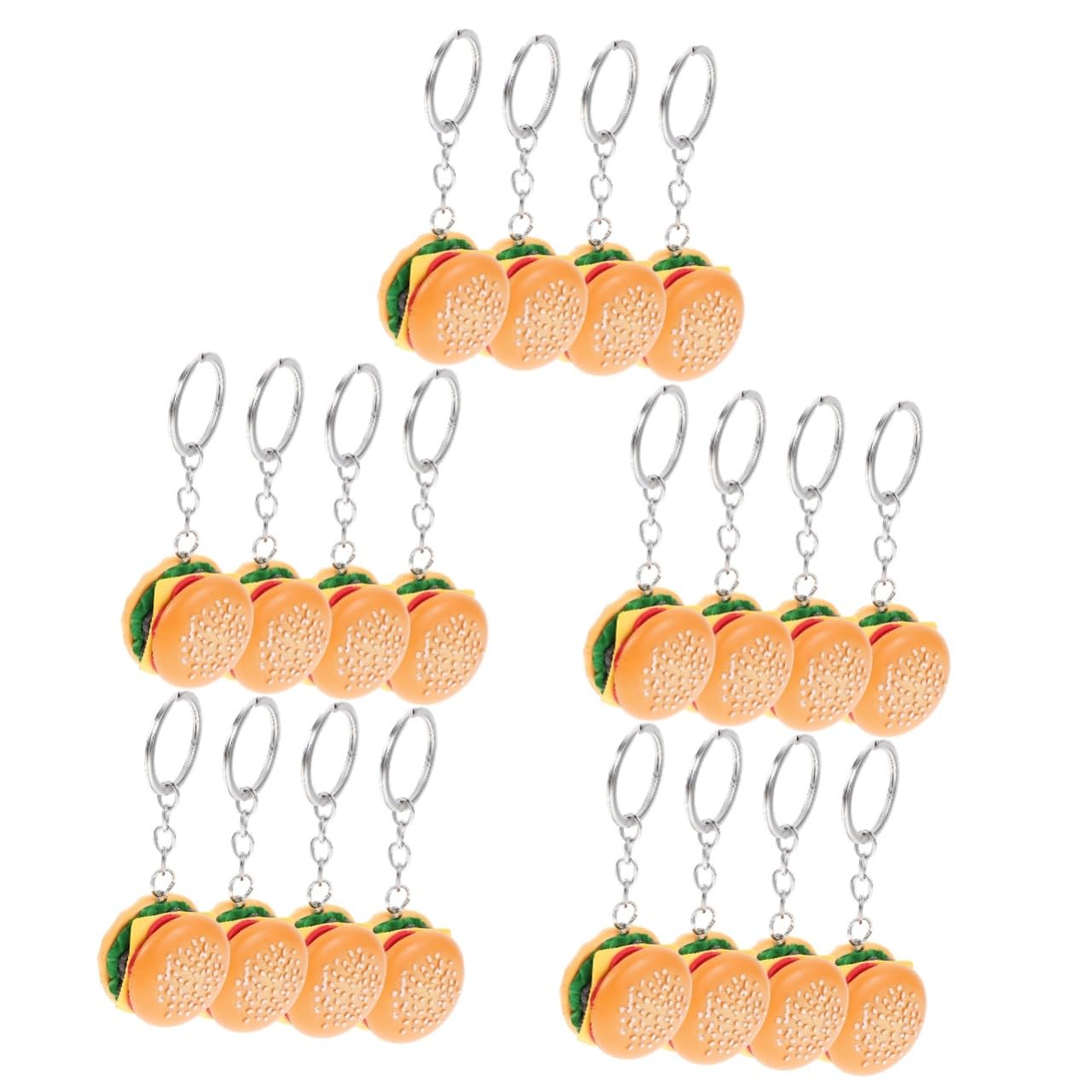 Pendentif hamburger de simulation Alipis pour porte-clés gourmand