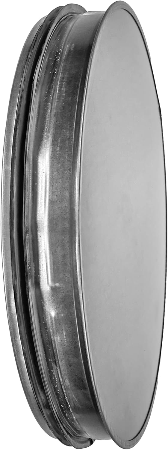 12インチ ダクトエンドキャップ ラバーガスケット付き - 亜鉛メッキスチールラウンドベントカバー 屋外および屋内用 - パイプカバ