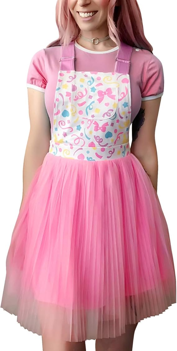 LittleForBig Overall Skirt Romper Confetti Princess Overall Skirt