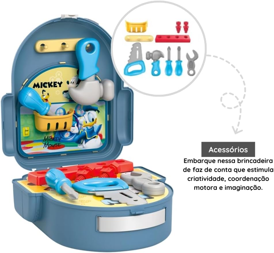 Mochila de Ferramentas Mickey Multikids - BR2185