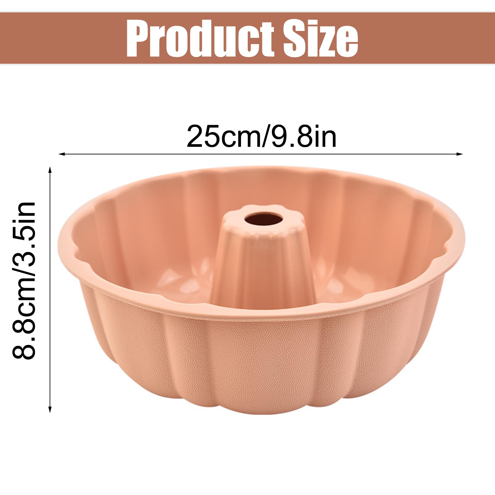 Stampo Per Ciambella In Silicone 23cm - Antiaderente Per Gugelhupf, Torte E Dolci - Foto 7