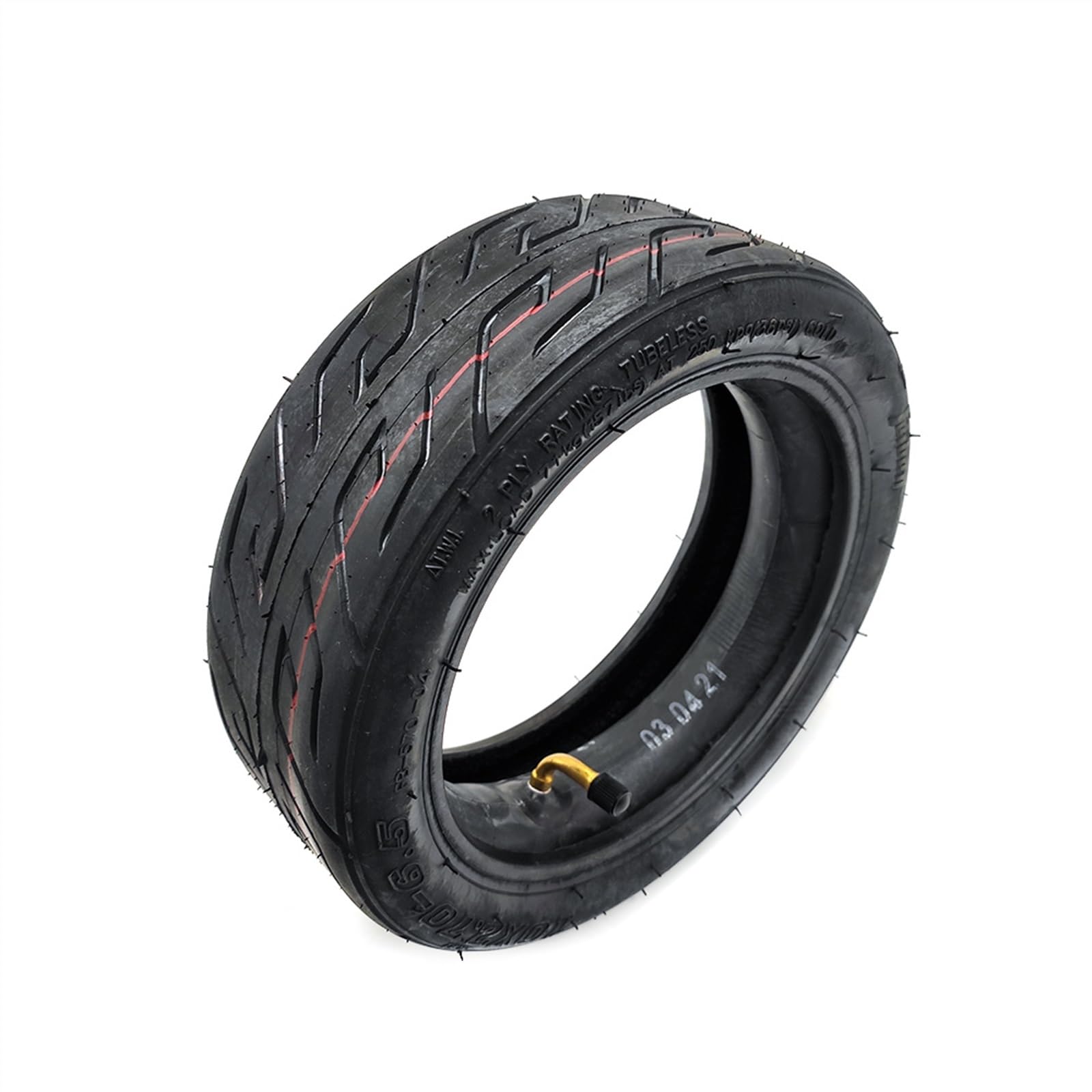 Ruote Monopattino Elettrico,Camera D'aria Pneumatico esterno da 10 pollici 10x2.70-6.5 Tubo interno per motorino elettrico Bilanciamento auto 70/65-6.5 Pneumatico addensato resistente all'usura(Oute