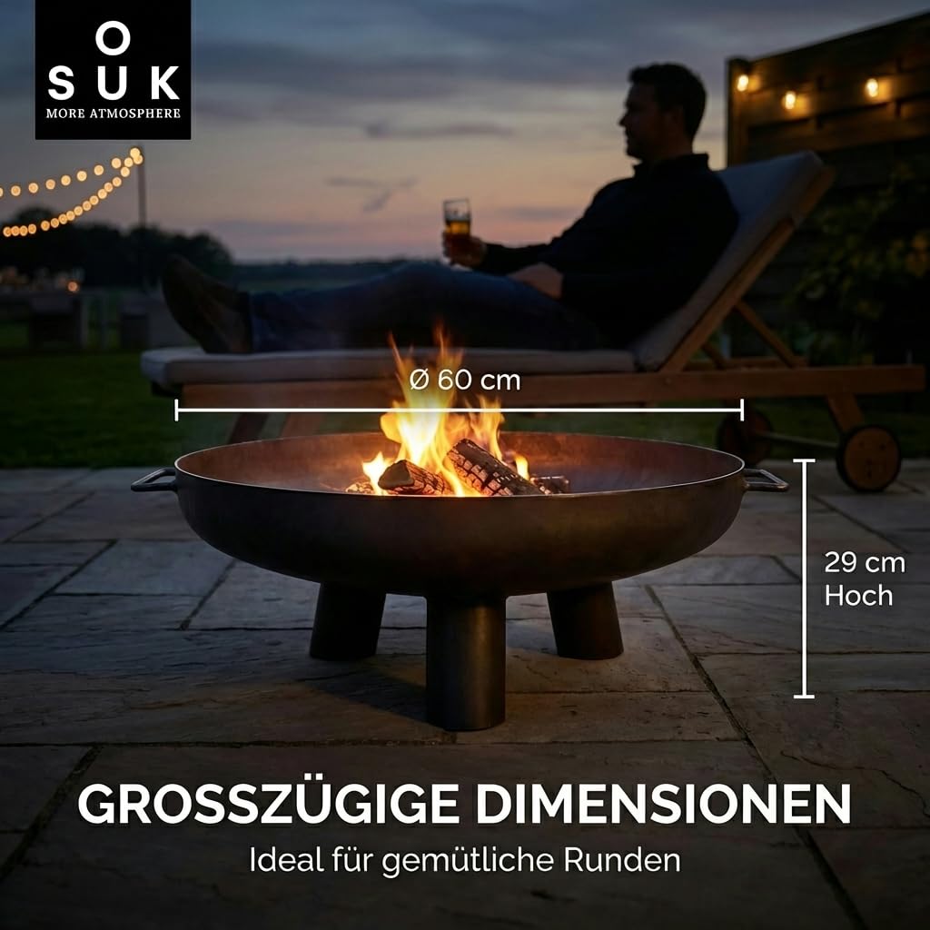 Feuerschale Kreta 60 cm Feuerstelle Garten Terrasse Balkon