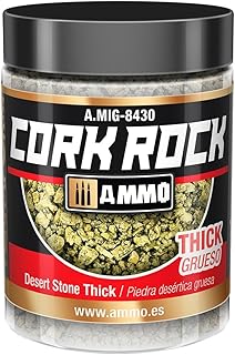 Ammo by MIG Dioramas Terraform Thick Cork Rock 100 ml, Desert Stone