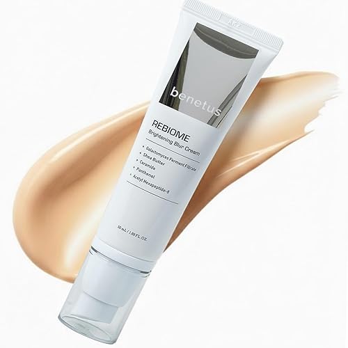 Crema reafirmante antienvejecimiento para pieles maduras, secas y sensibles (Rebiome Brightening Blur Cream) Una crema hidratante suave y nutritiva