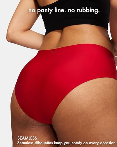 Miniatura 8 de Ropa interior de bikini sin costuras para mujer a prueba de fugas 2.0, bragas de período con capacidad para 4 tampones, ropa interior a prueba de