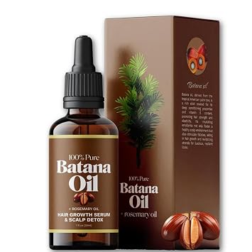 Batana Oil for Hair Growth, 100% Organic Batana Oil from Honduras with Rosemary, Enhances Hair & Skin Radiance Nourishment, Reduce Hair Loss, Batana Hair Oil for Women and Ma, 30ml / 1 Fl Oz 1