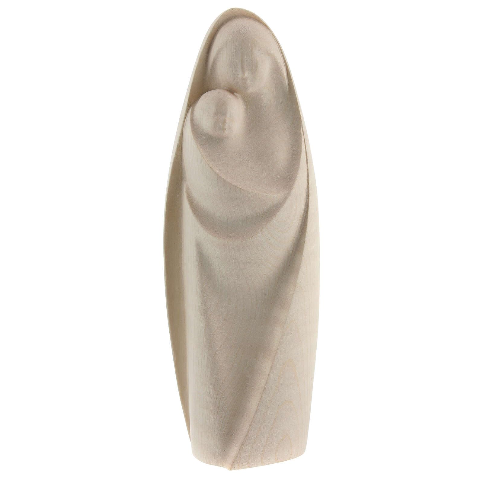 Holyart Estatua Virgen La Alegría Madera Natural Arce Val Gardena, 18 cm (7.09 Inc.)