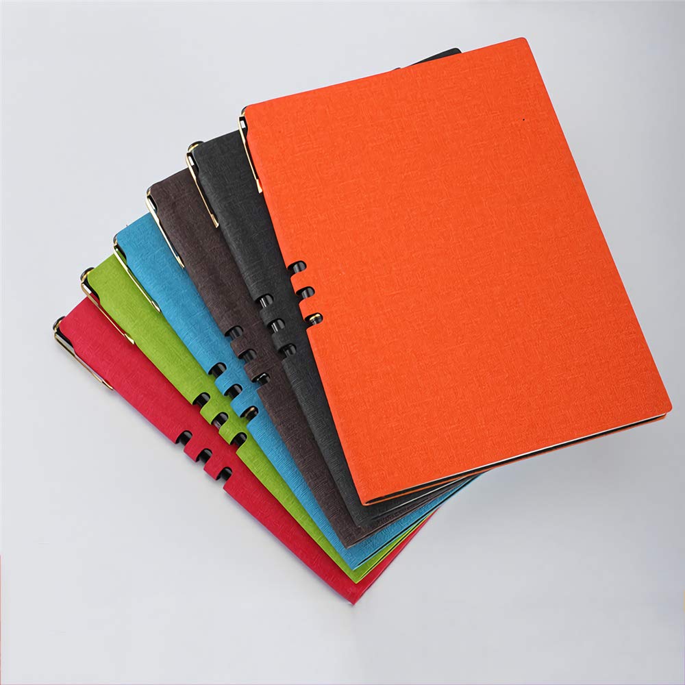 VIDOO A5 Business Office Notebook Creative Soft Leather Daily Work Notebook Papeterie Écriture Carnet Fournitures De Bureau - Bleu