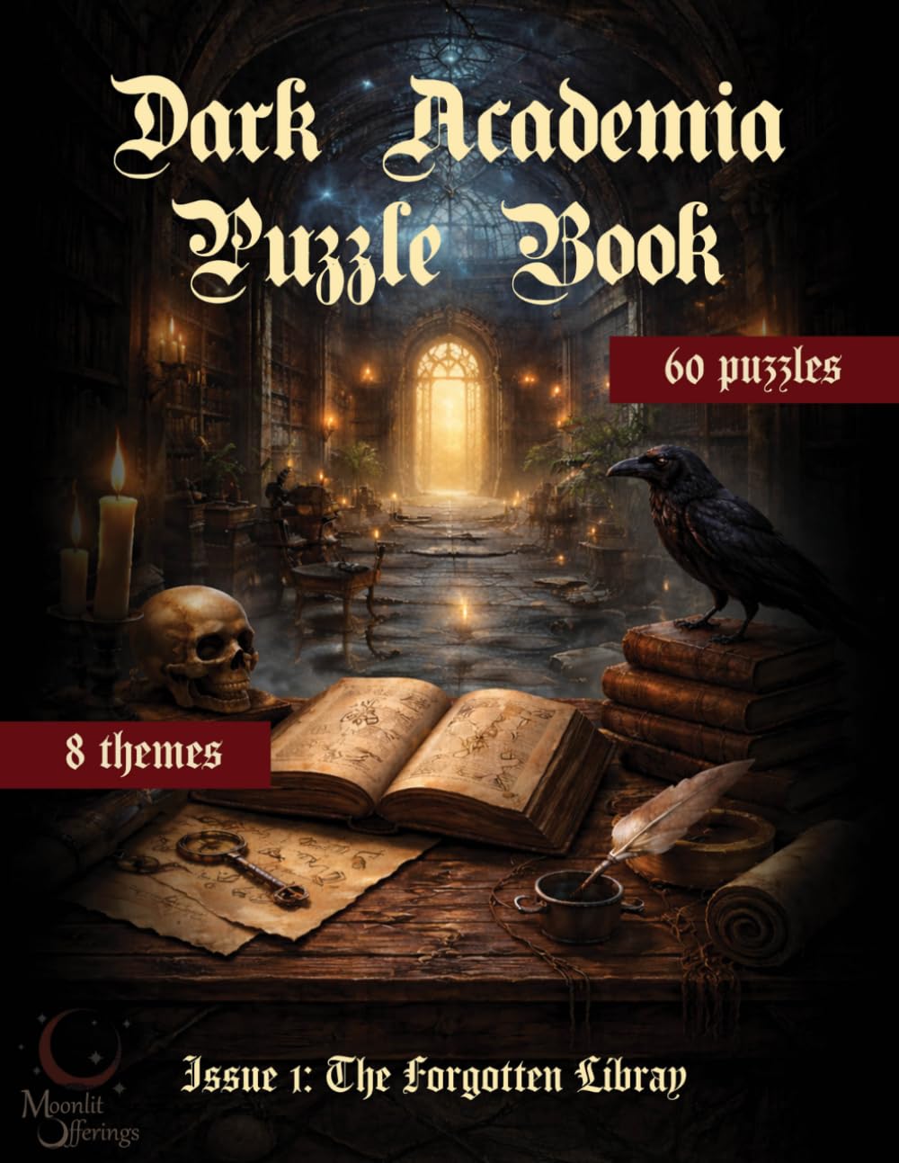 Dark Academia Puzzle Book: The Forgotten Library