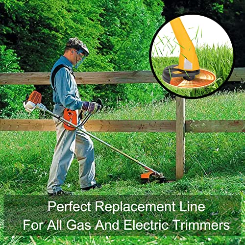 String Trimmer Line, Commercial Grade Orange Pentagon Weed Eater String, Premium Nylon Universal 0.105" Diameter X 328' #TOP5