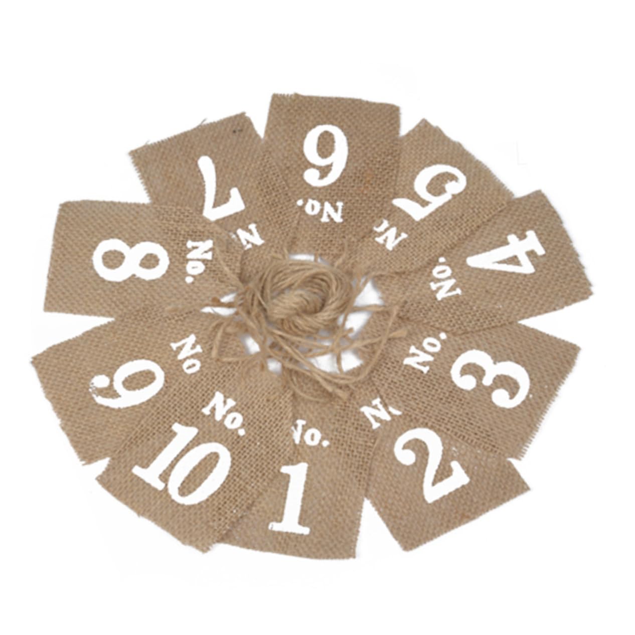 Paquet à Vin et Rangement de Bouteilles de Vin Lot de 20 en Toile de Jute et Étiquette Numérotée avec Cordon de Serrage pour Décoration de Fête