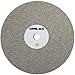 Drilax 6 inch Grit 60 Professional Quality High Density Diamond Coated Flat Lap Lapping Lapidary Wheel Disc Glass Jewelry Polishing Tool Grinding Sharpening Metal Back 1/2 Arbor (Grit60) 
