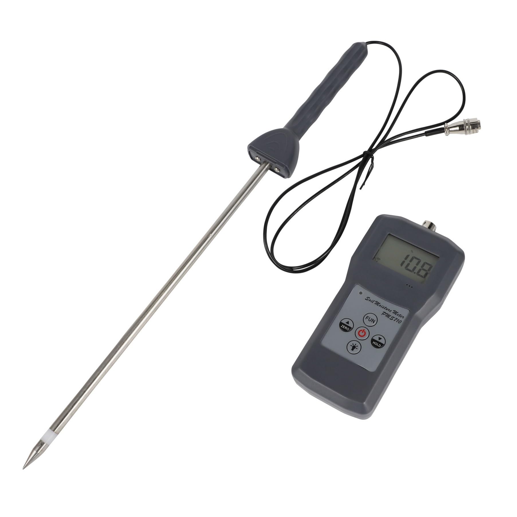 Mnmioio One Color Digital Moisture Tester, Pms710 Soil Cement Moisture Meter For Agriculture Planting,Building, Industry Production,Science Experience