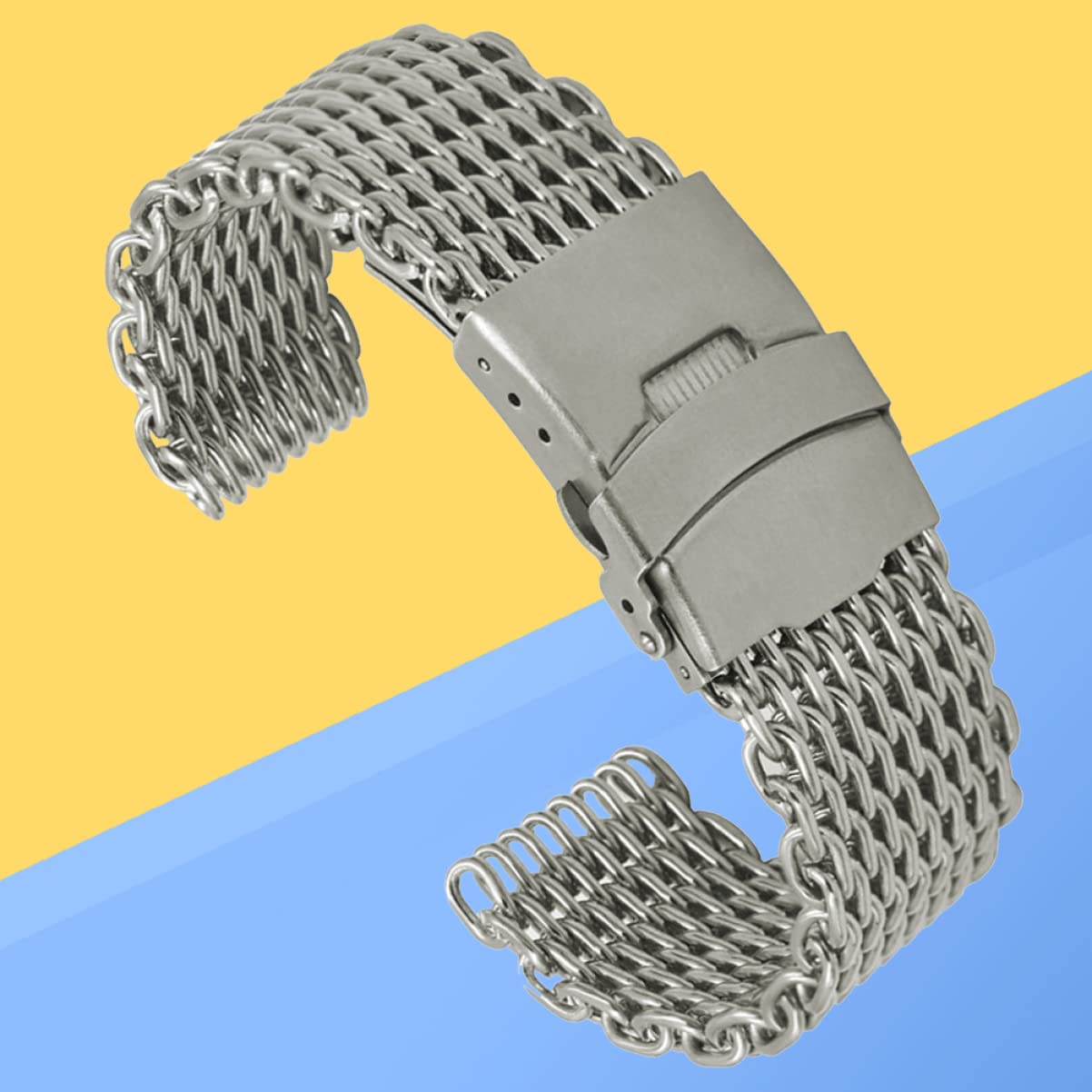 GALPADA 3 Pièces Bracelets De Montre Pour Hommes Bracelets De Montre Pour Hommes Maille De Montre De Montre En Acier Inoxydable
