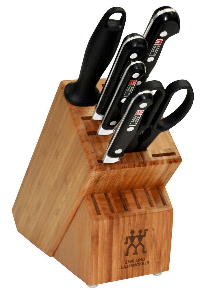 Zwilling J.A. Henckels 35666-000 Professional S Knife Block Set, 7 Piece, Black