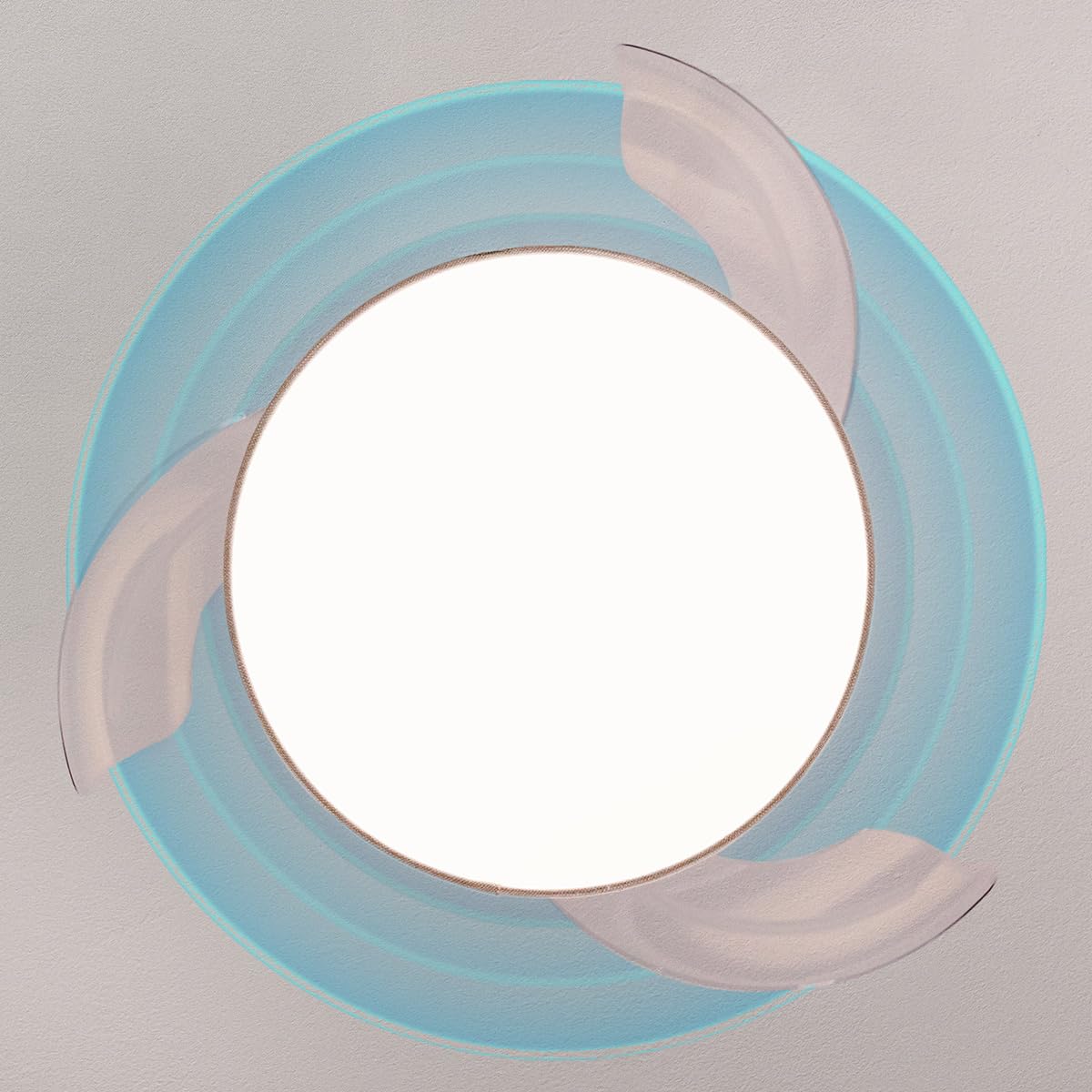 Cecotec Ventilatore da Soffitto con Luce con 3 Pale Retrattili EnergySilence Aero 4222 Invisible Textile. 30 W, Motore DC, Diametro 42", 3 Toni LED, Telecomando, 6 Velocità, Timer, Design In Tessuto