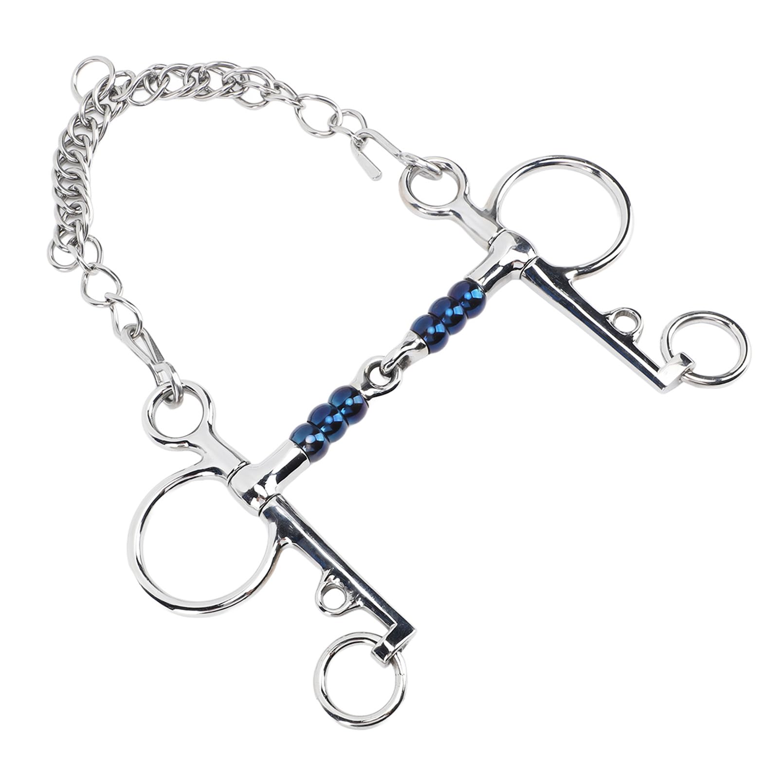 Mors pour Cheval Acier Inoxydable 125mm, Mors Pelham de Dressage, Équipement Équestre Résistant - Haute Solidité, Conception Anti - Morsure, Contrôle Optimal en Compétition