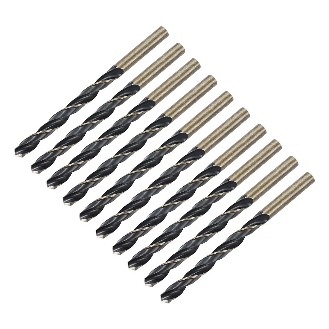 Straight Drill Bits - 6mm HSS Titanium Coated -8 Straight Drill Bits - 6mm HSS Titanium Coated -8