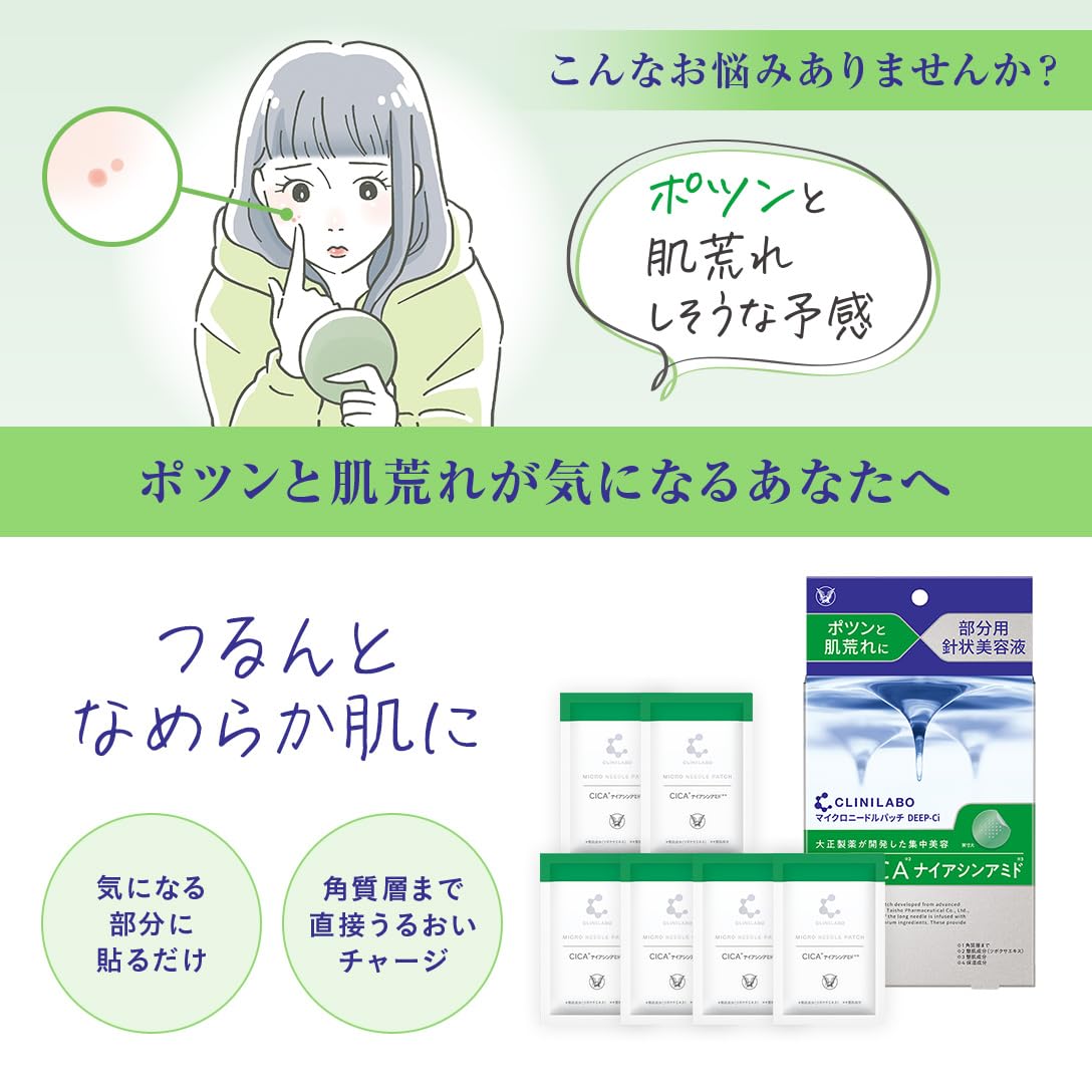 Amazon.co.jp: クリニラボ マイクロニードルパッチ ディープ-Ci 6枚入