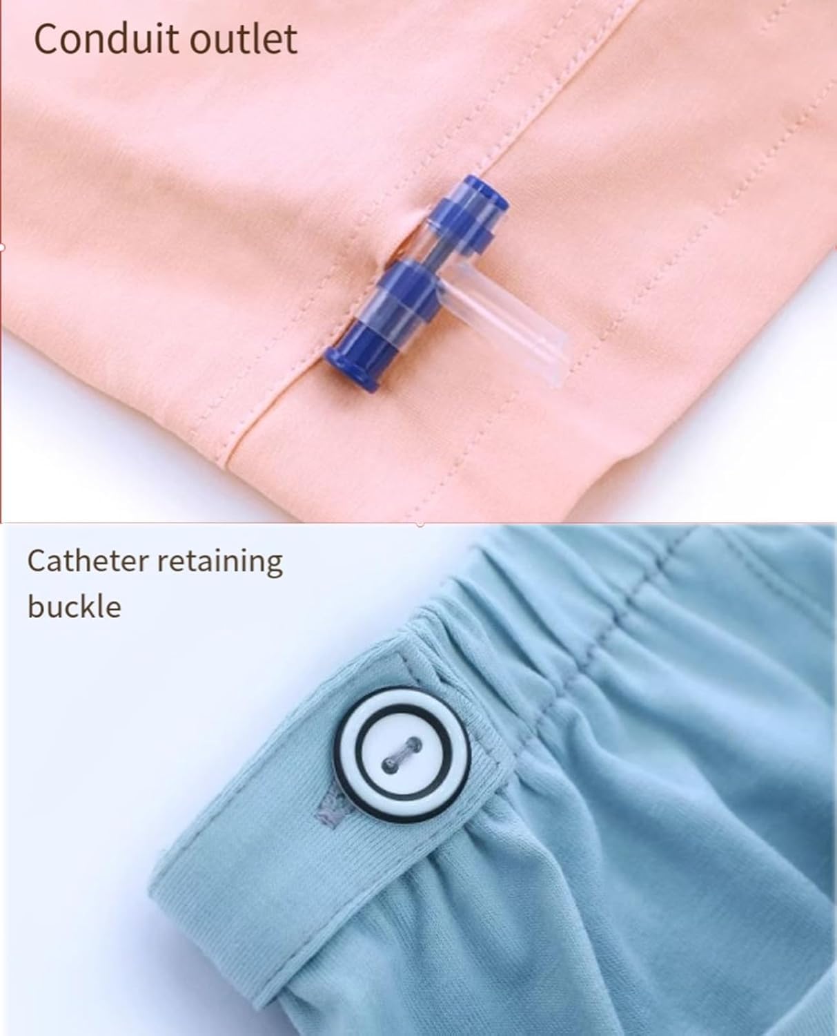 Pantaloni per Catetere, Pantaloncini per Sacca per Nefrostomia, Pantaloni per La Cura Dell'incontinenza, Pantaloni per Sacca per Urina, Pantaloni per La Cura Dell'incontinenza, Biancheri, E, XL
