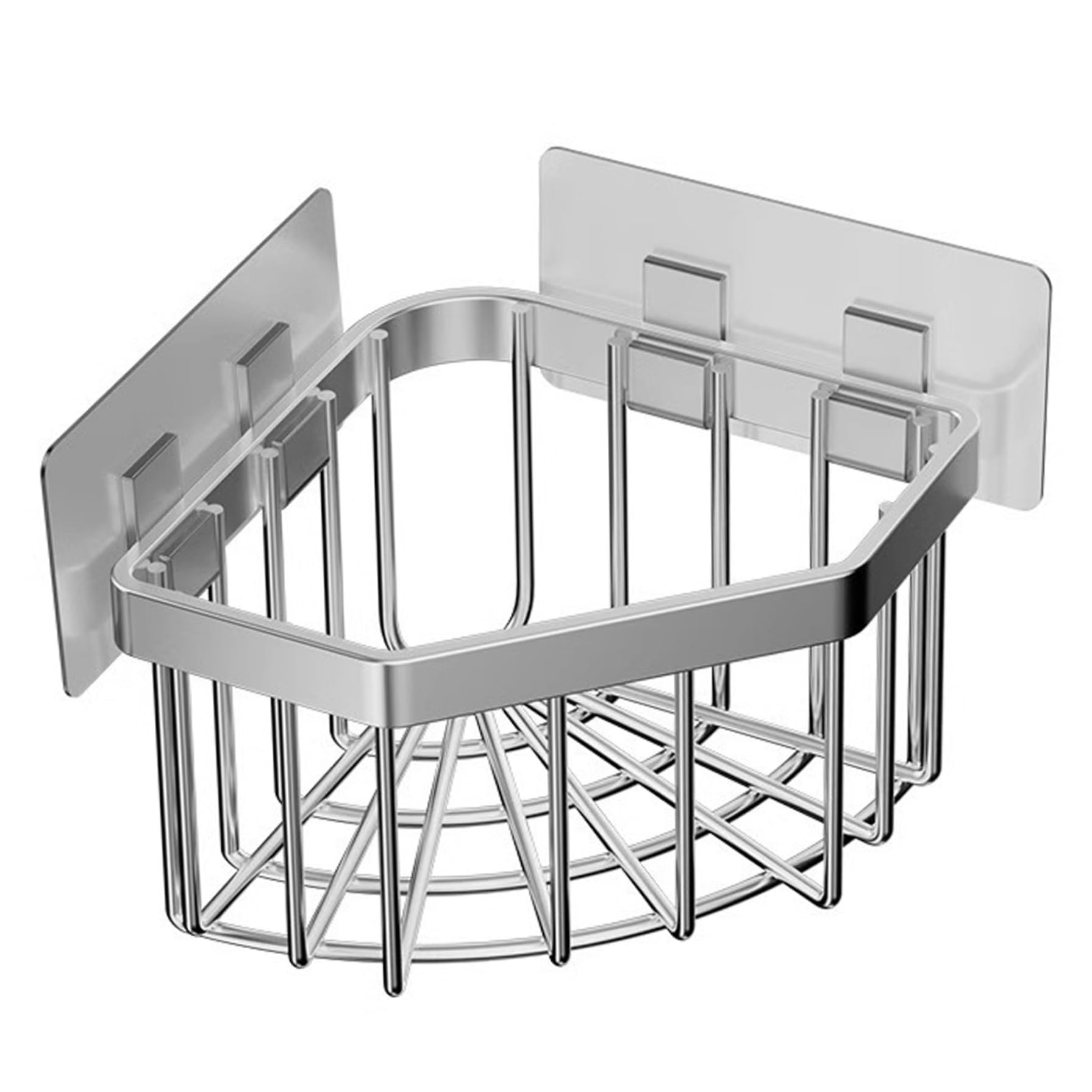 Sponge Holder for Kitchen Sink Corner Sink Caddy Rectangular Heavy Duty Hollow Sponge Holder for Kitchen Sink with
