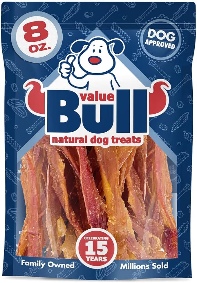 ValueBull USA Turkey Tendons Dog Treats, 8 Ounces Limited