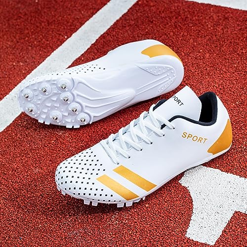 WCCICSS Track Shoes Spikes Tênis de corrida à distância, masculino, feminino, atlético, corrida de a