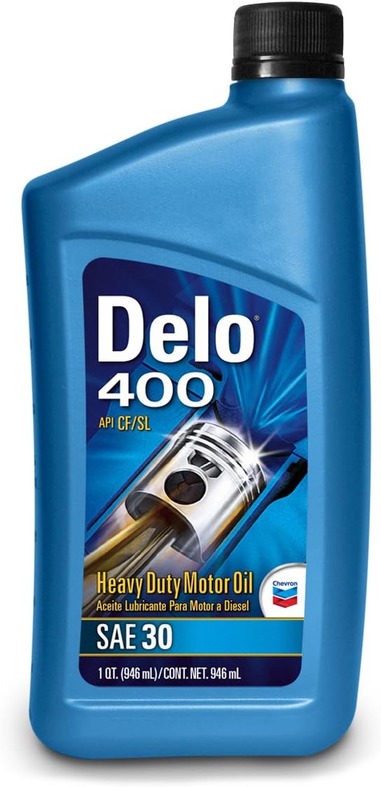 Chevron Delo 400 SAE 30 Heavy Duty Diesel Engine Oil, 1 Quart, Pack of 1