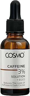 CD COSMO DESIGNS Caffeine Solution 3% + EGCG Puffiness | Signs of Aging | Dark Circles Face Serum All skin types (30ml, Caffeine)