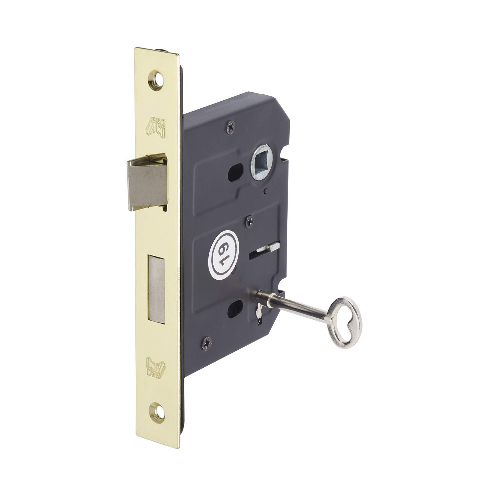 Access Hardware 3 Lever Mortice Sash Lock 76Mm / 57Mm - Polished Brass