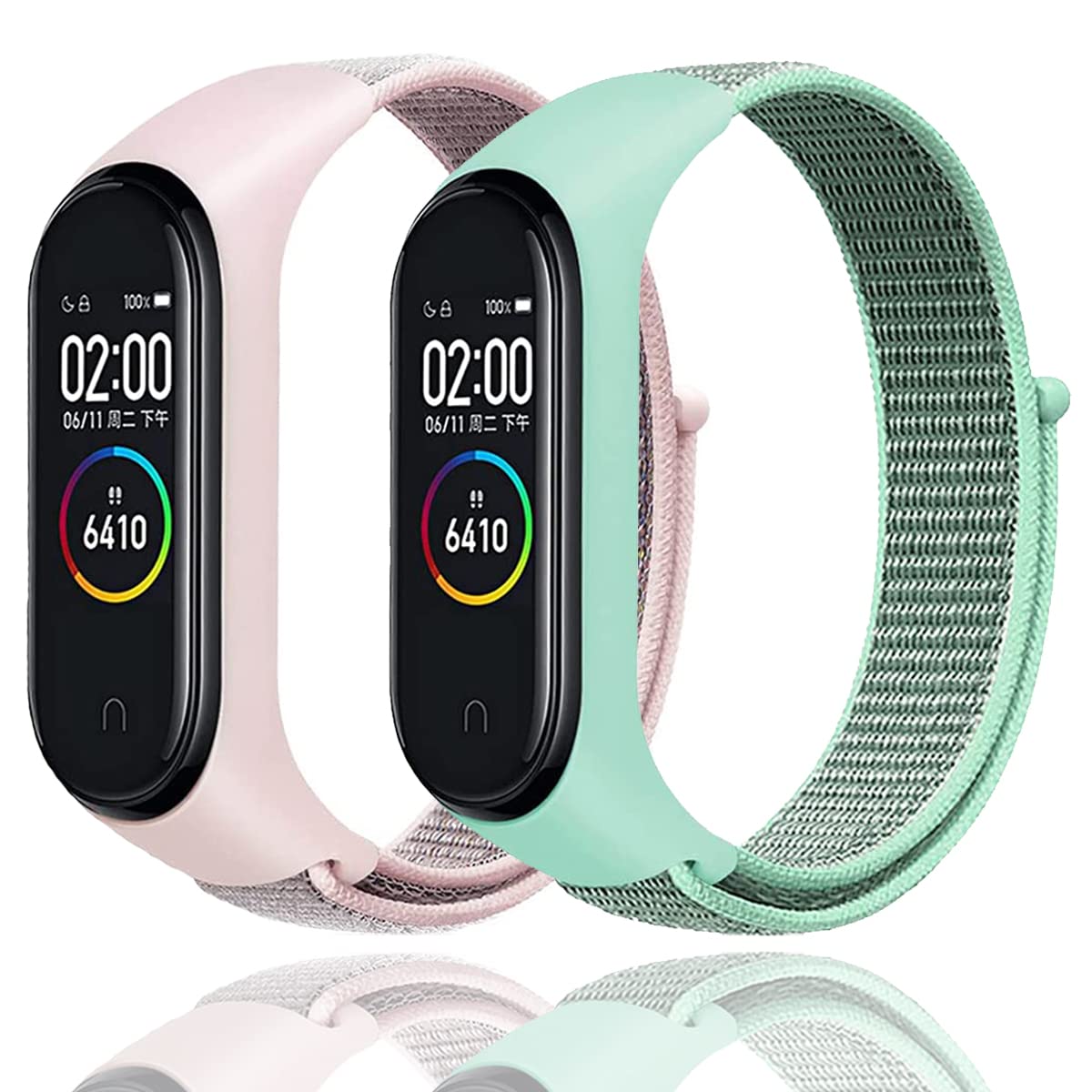 Correa de nailon para Xiaomi Mi Band 7/6/5/4/3, pulsera de repuesto de nailon ajustable, compatible con Xiaomi Mi Band 7/6/5/4/3 para mujeres y hombres — view 12