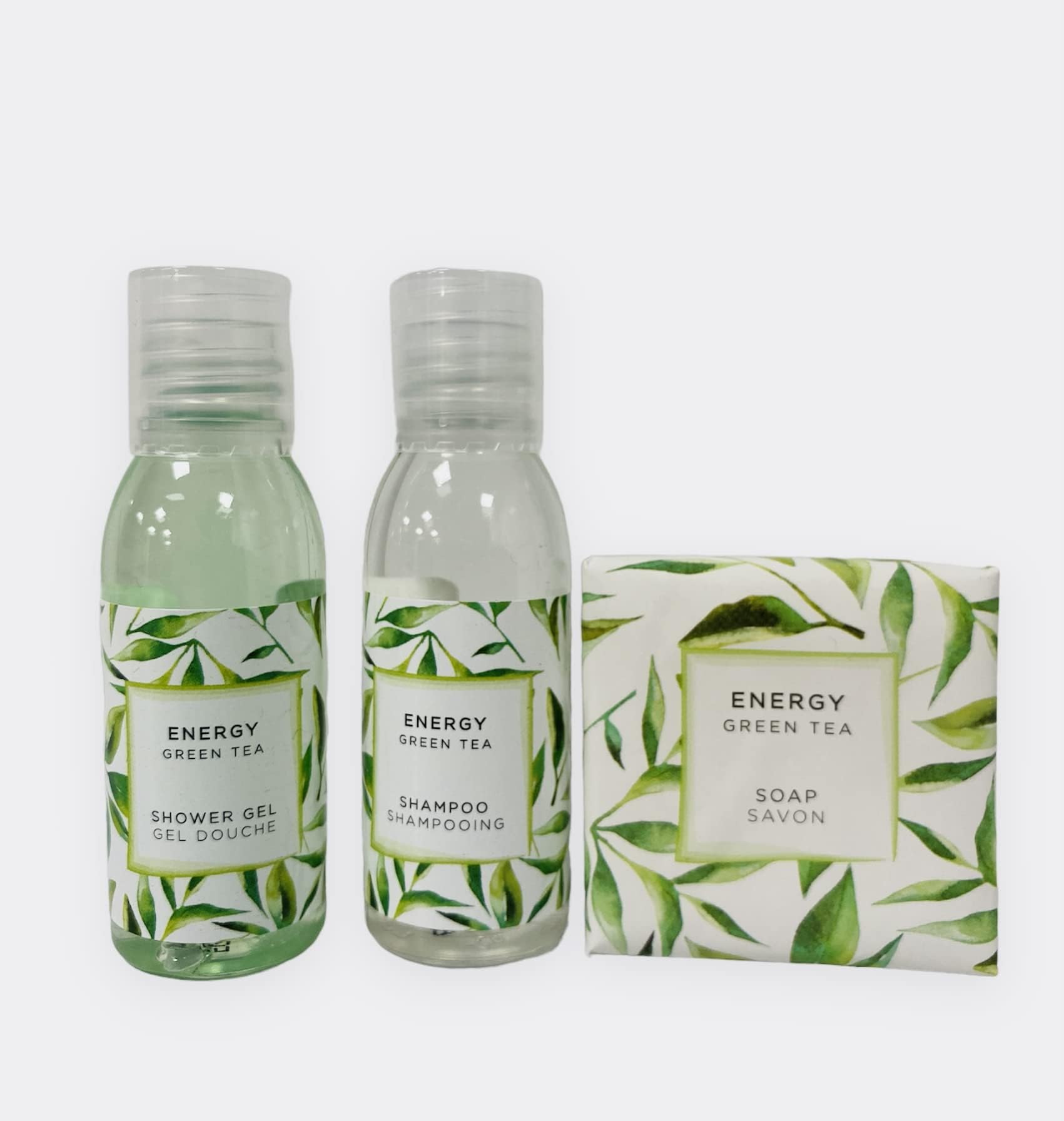 Linea cortesia Energy per Hotel, 150 pezzi totali (50 saponette da 20gr. + 50 shower gel da 30 ml. + 50 shampoo da 30 ml.): B07QGJWRJM SET CORTESIA COMPLETO