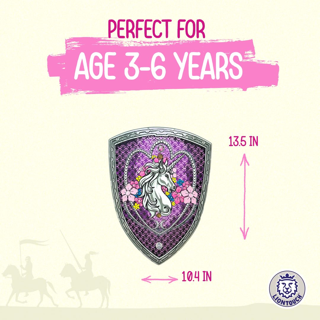 Liontouch - Unicorn Princess Shield For Girls - 3-6 years, Pink, 34,3 cm x 26,4 cm - Image 4