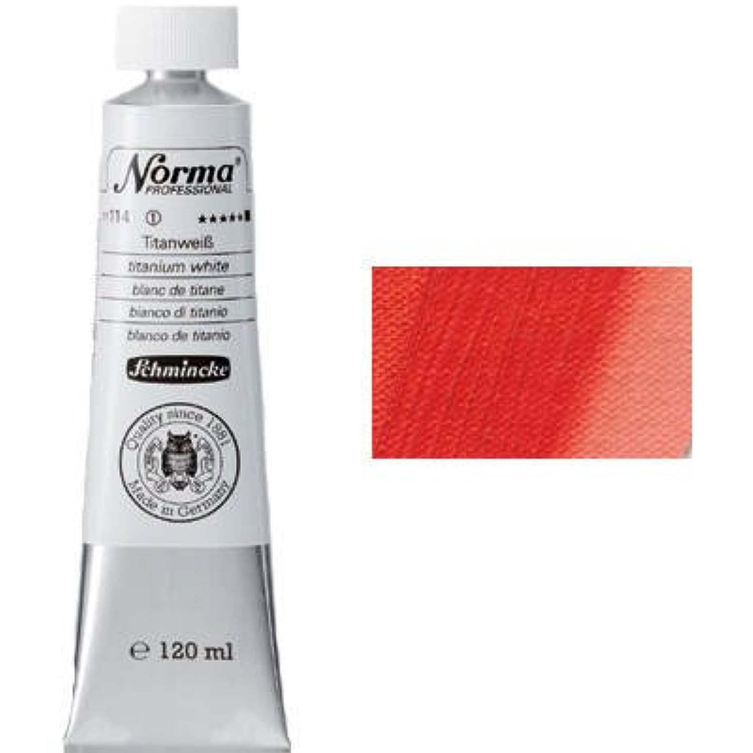 Schmincke Norma Professional Künstler-Ölfarben Zinnoberrot dunkel 120 ml