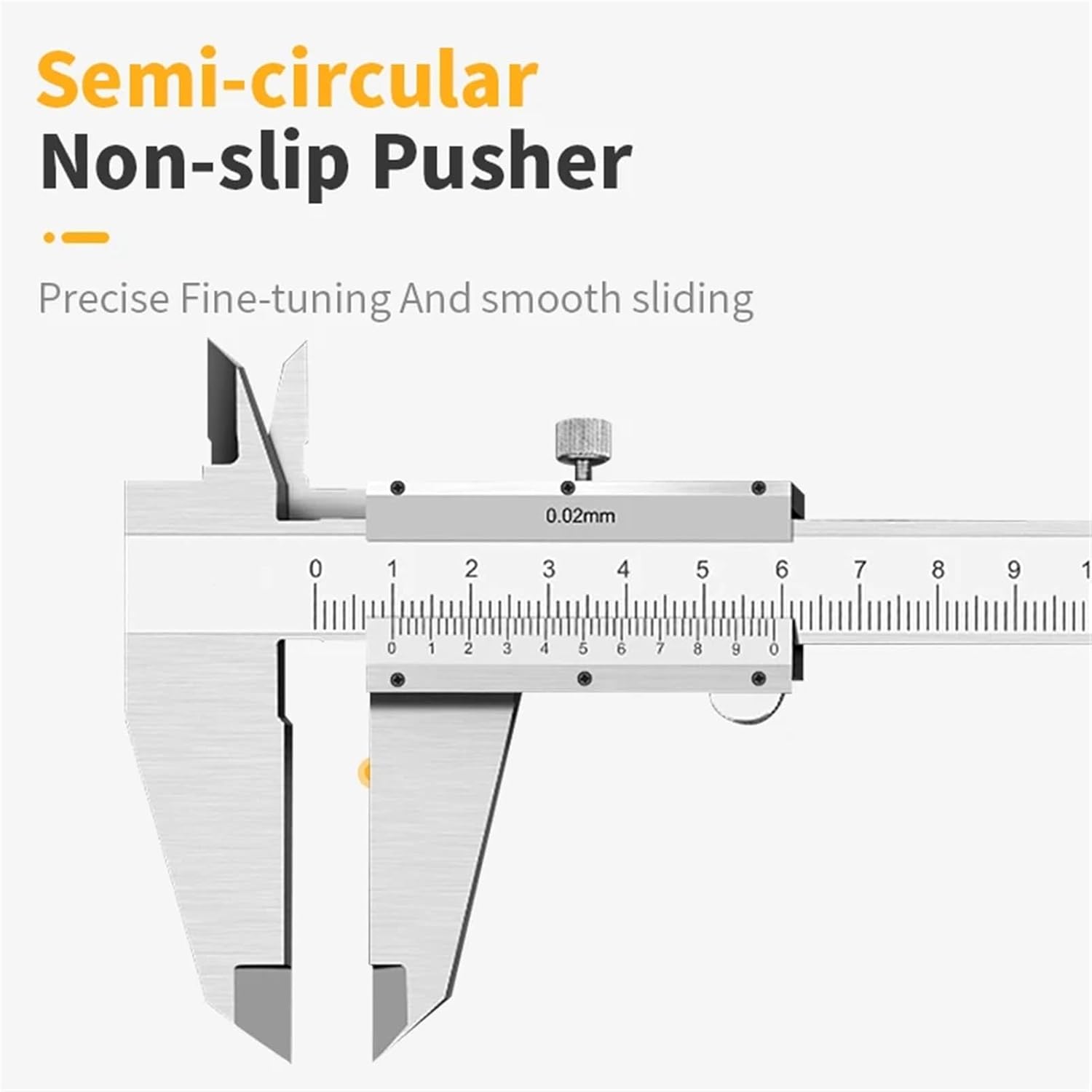 Carbon Steel Metal Vernier Caliper 0-150/200/300mm Locking Screw Vernier Caliper by BeBosLook Measuring Tool Depth Ruler