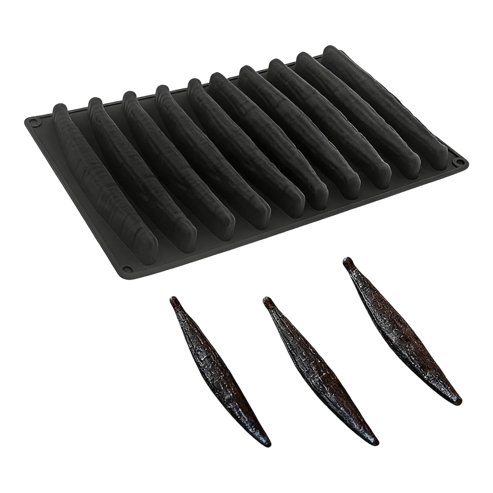 BWANGIAO Silicone 10 Cavities Pods Cake Mousses Mold Kitchen Bakewares Dessert Baking Tool For Home And Professional Use