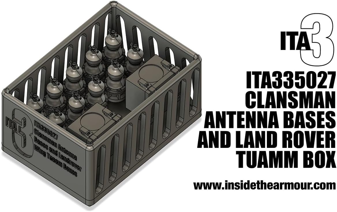 Inside the Armor ITA335027 1/35 Clansman Antenna Bases and TUAAM Wing Boxes Dummy resun kit/Replica