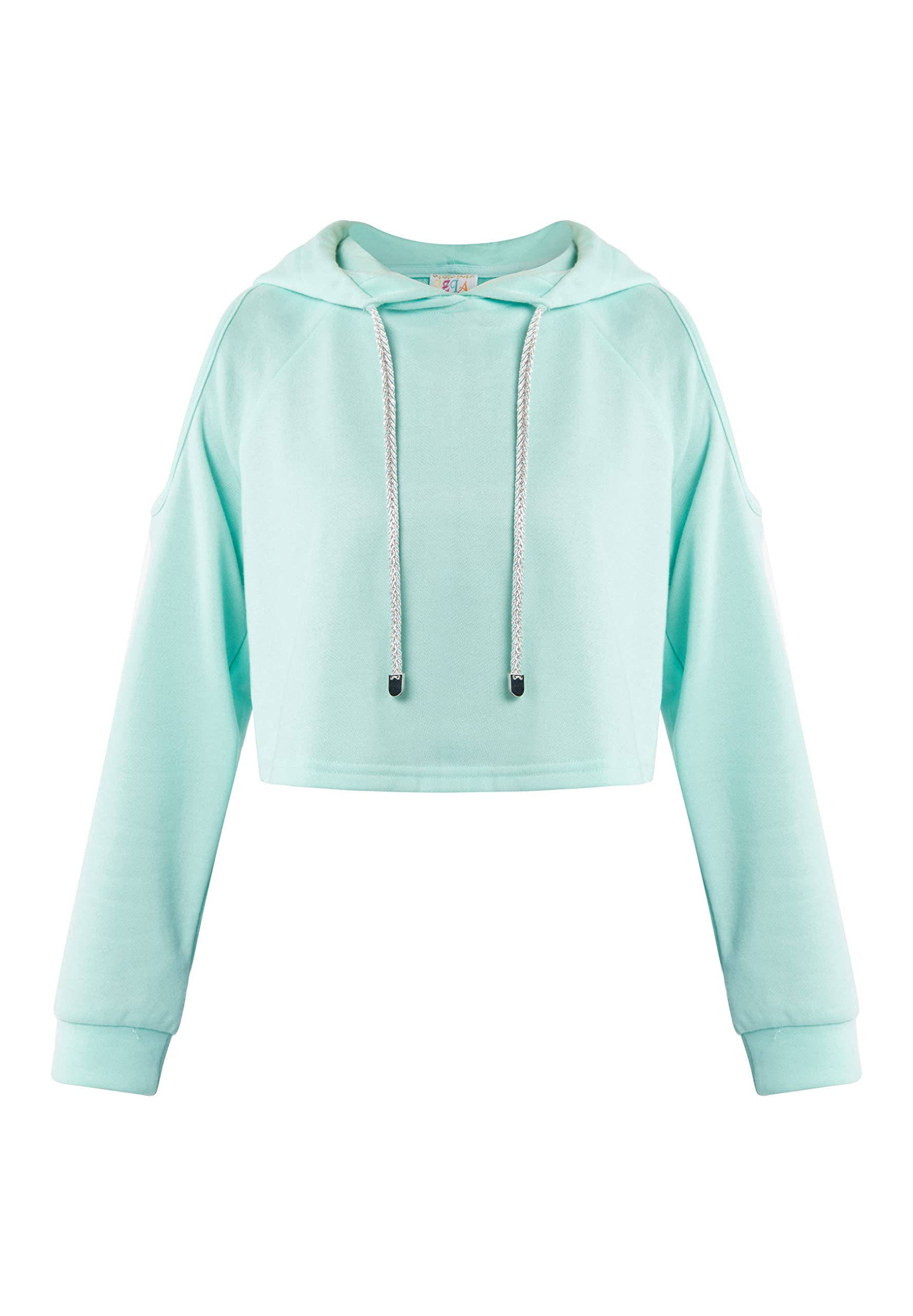IZIA Cropped-Sudadera con Capucha para Mujer