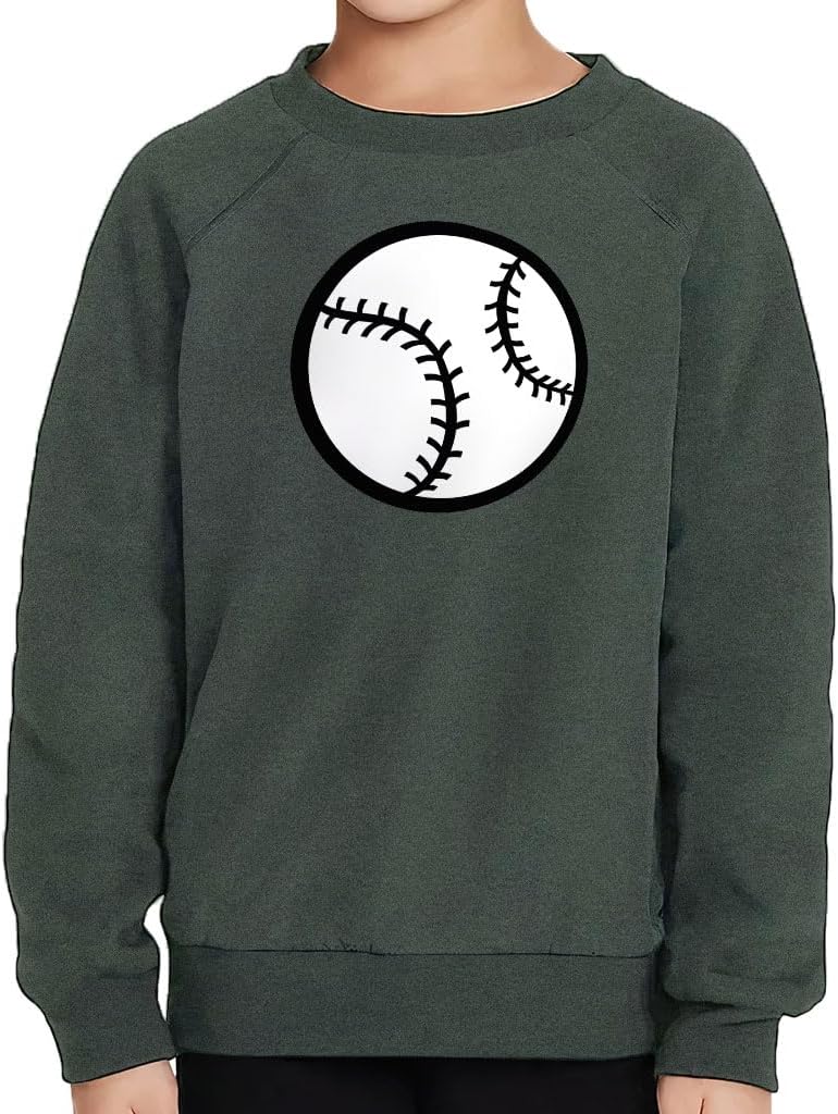Baseball Themed Toddler Raglan Sweatshirt - Cute Boy Gifts - Baseball Lovers Items for Boys