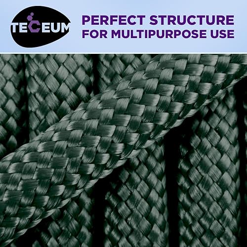 Vista 175 de TECEUM - Cuerda resistente 1000 de 1000 / 200 / 100 / 50 pies, más de 40 colores, cuerda para supervivencia y campamento, cuerda de nailon Patriot