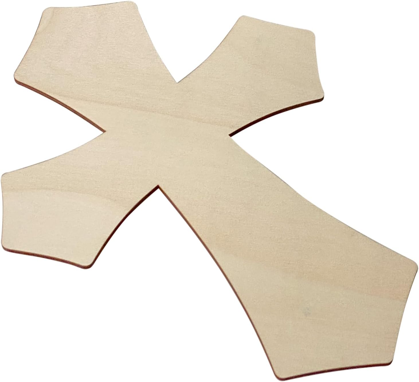 12 Inch 12 Pack Wood Cross Unfinished Wooden Crosses for Crafts Blank Wood Cross for Wall Decor DIY Project