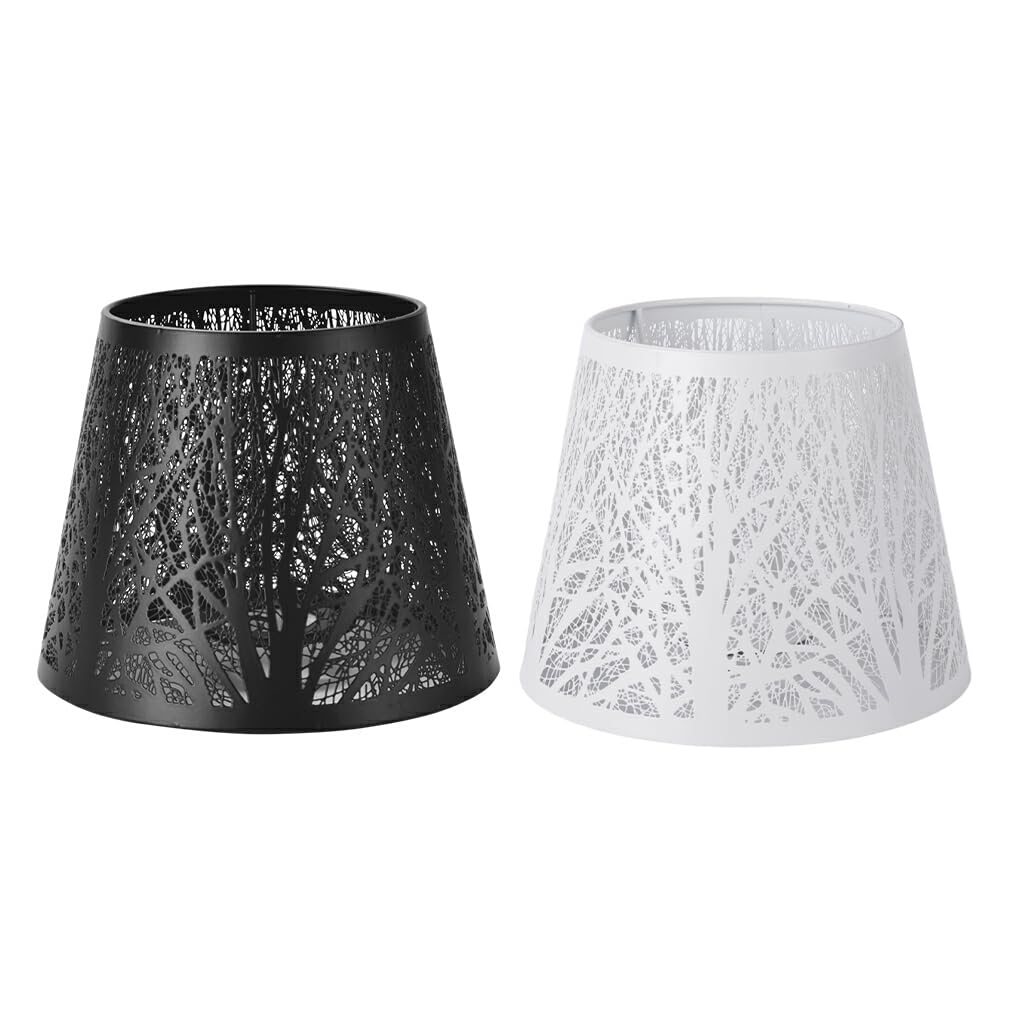 Couvercle d'abat-jour Durable, Installation facile et effet de lumière douce, abat-jour en métal élégant pour la décoration de la maison, écologique, noir