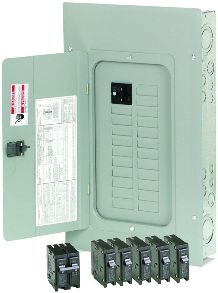 Eaton Corporation Br2020B100V Main Breaker Installed Load Center, 100-Amp - Circuit Breakers - 