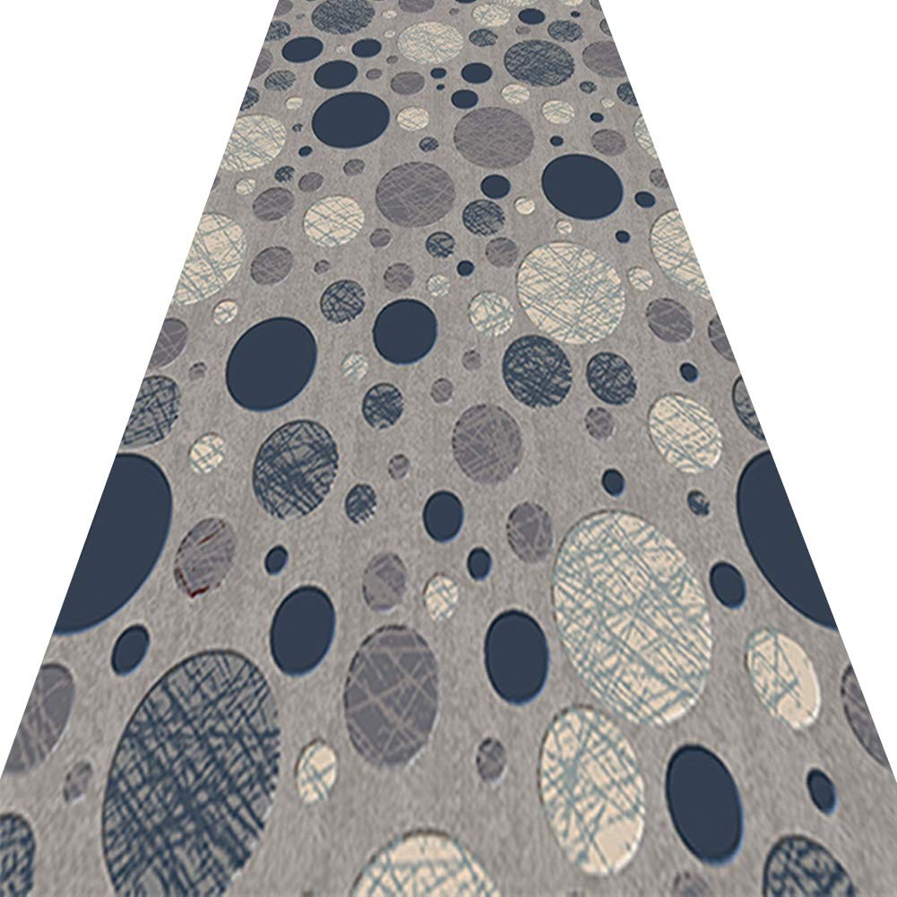 Tapis de passage de couloir abstrait 1x6m antidérapant style simple et moderne pour salon
