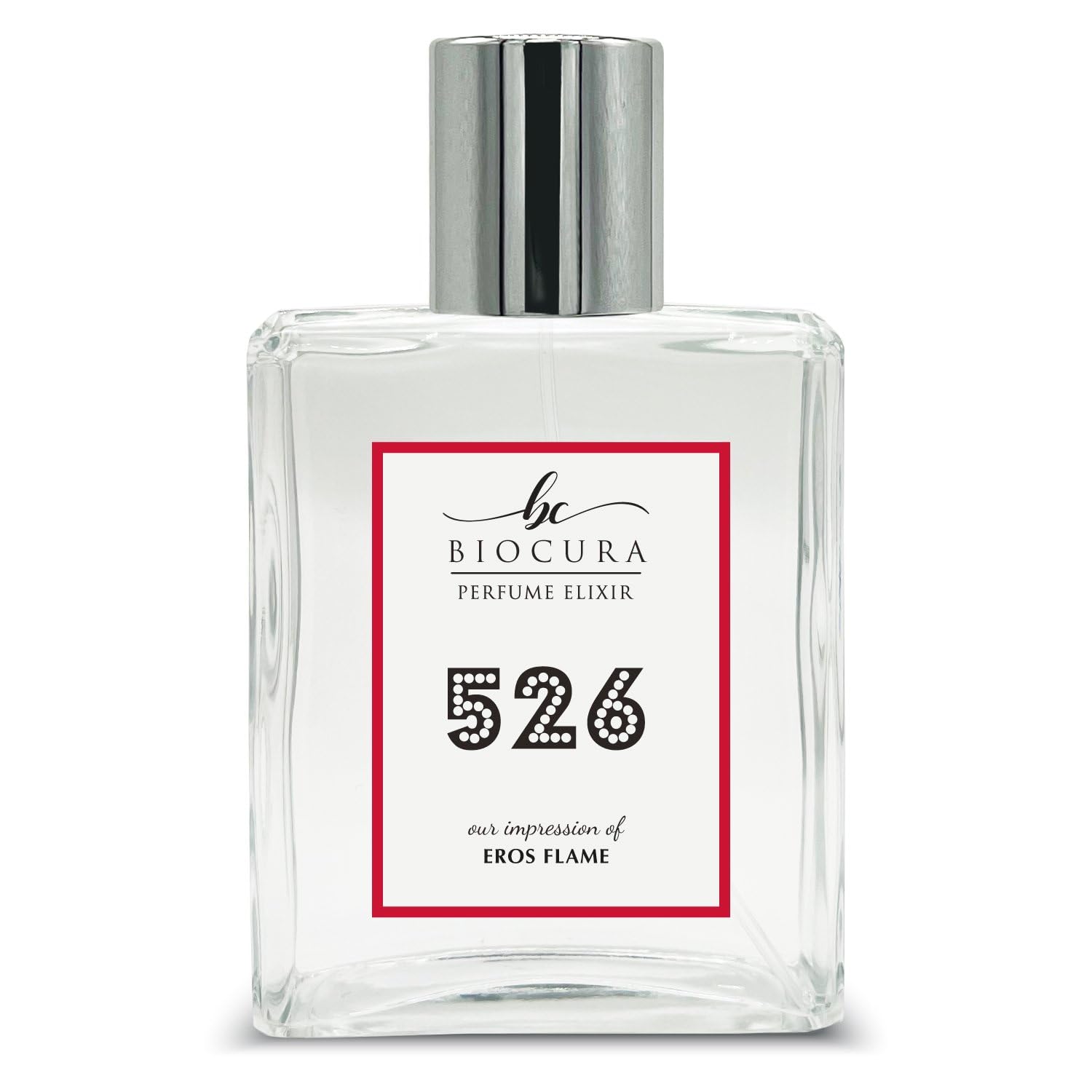 BC Perfume 526 Inspired by Eros Flame For Men Replica Fragrance Dupes Eau de Parfum Spray Bottle 3.4 Fl Oz/100ml-X1
