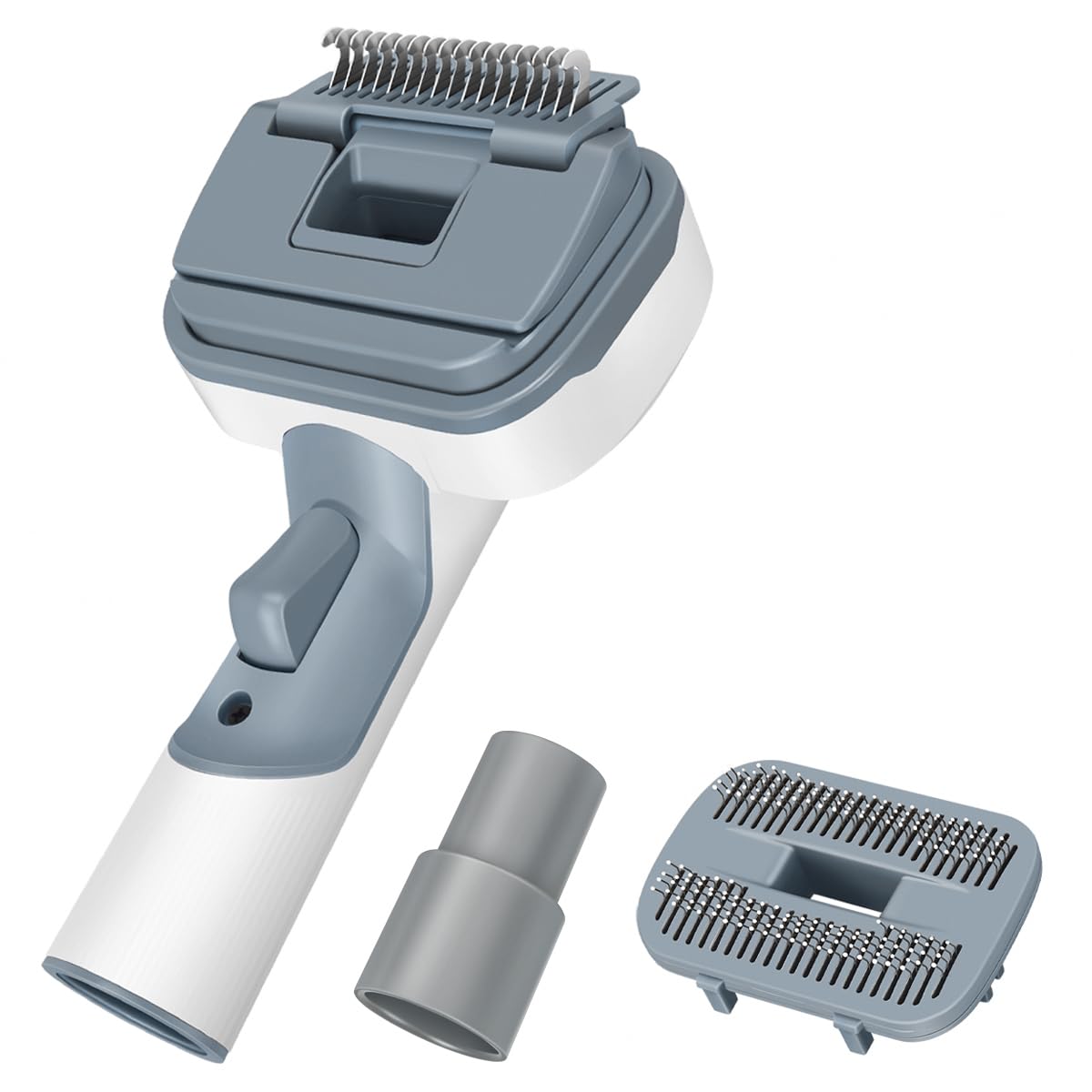 MOPEI 3 en 1 Cepillo Aspirador para Perro y Gatos, Se adapta a la mayoría de aspiradoras con mangueras de 32 mm y 35 mm