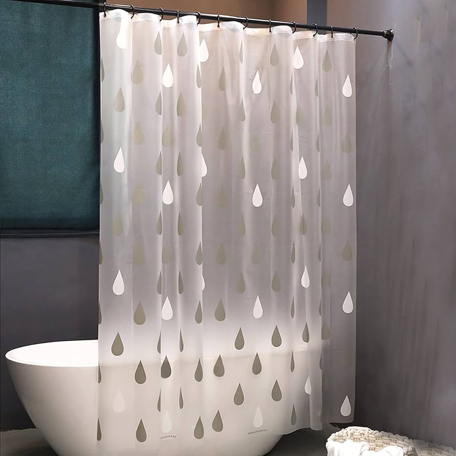 ✨シャワーカーテン 半透明 幅180cm 丈200cm 180x200cm Amazon｜防カビ シャワーカーテン 半透明 180 X 200cm、 防水 バス